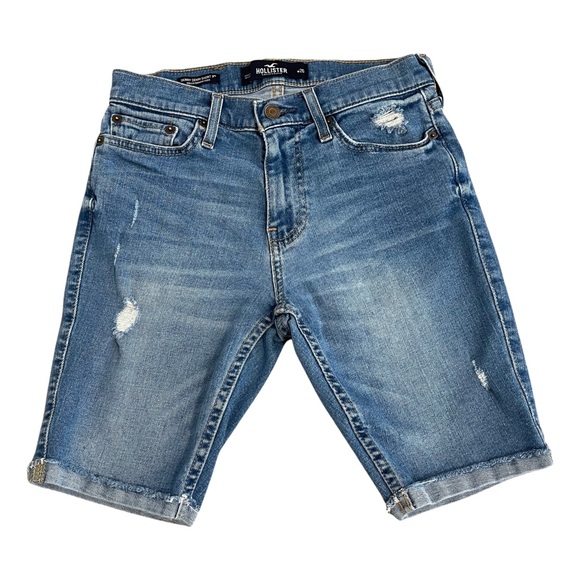 Hollister Distressed Skinny Denim Short 9" | size 26 - Picture 1 of 4